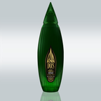 Front view of the KA DOS Reposado bottle in deep green glass with an agave-leaf shape. Features gold KA DOS logo on black label with text: “Organic Tequila Reposado”, 40% vol., and “100% Puro de Agave Azul”.
